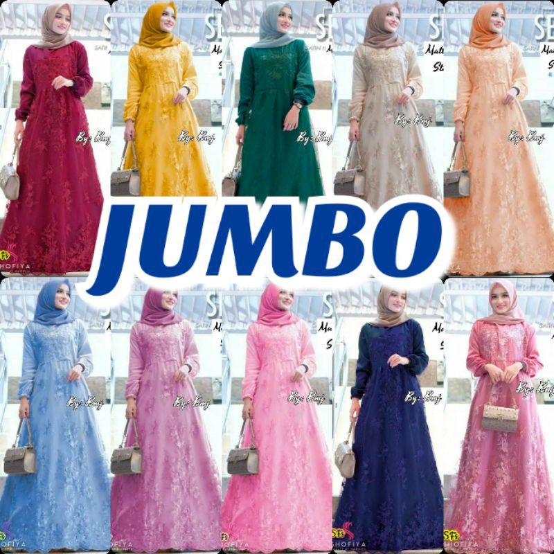 JUMBO DRESS ✓Gaun Pesta ✓Gamis Broklat ✓Gamis Syar'i ✓Baju Pesta ✓Baju Kondangan ✓Baju Lamaran