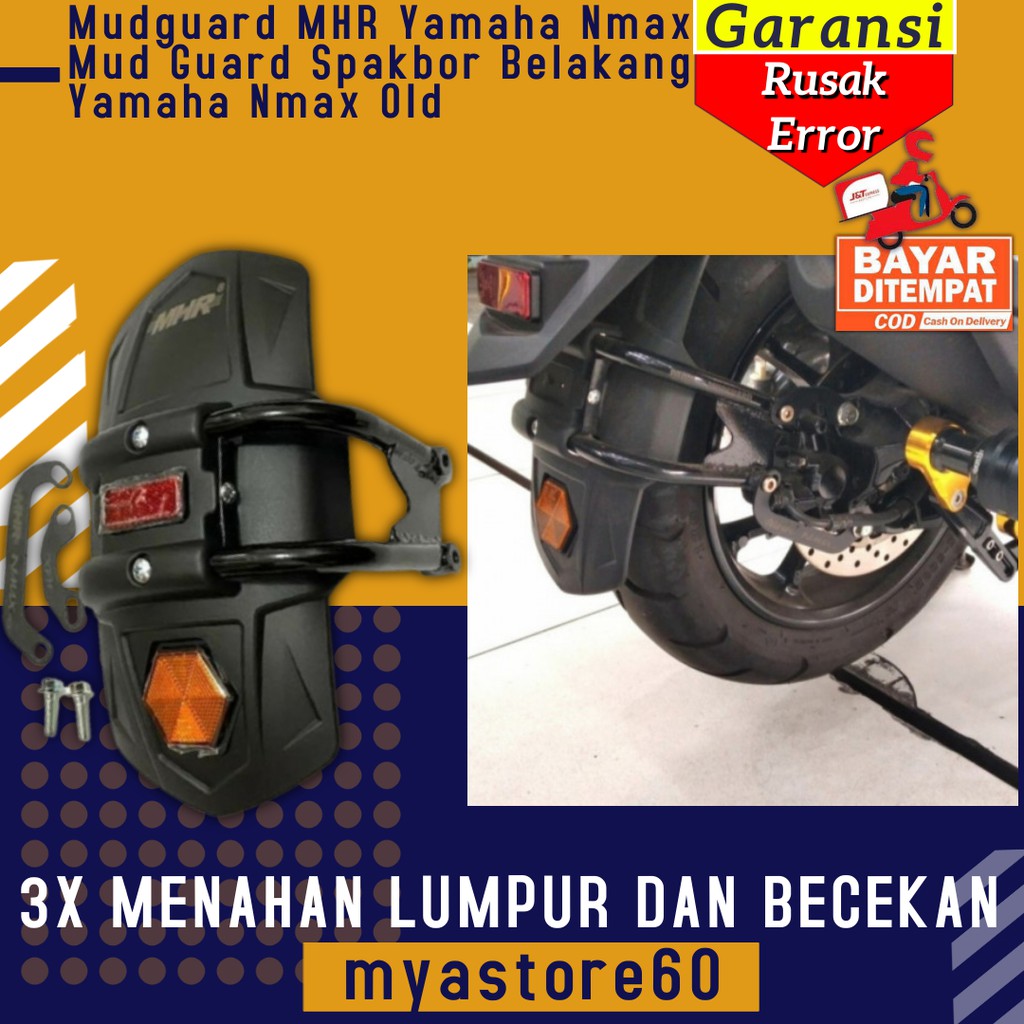 Mudguard Cover MHR Yamaha Nmax Mud Guard Tutup Sepakbor Spakbor Belakang Aksesoris Yamaha Nmax Old