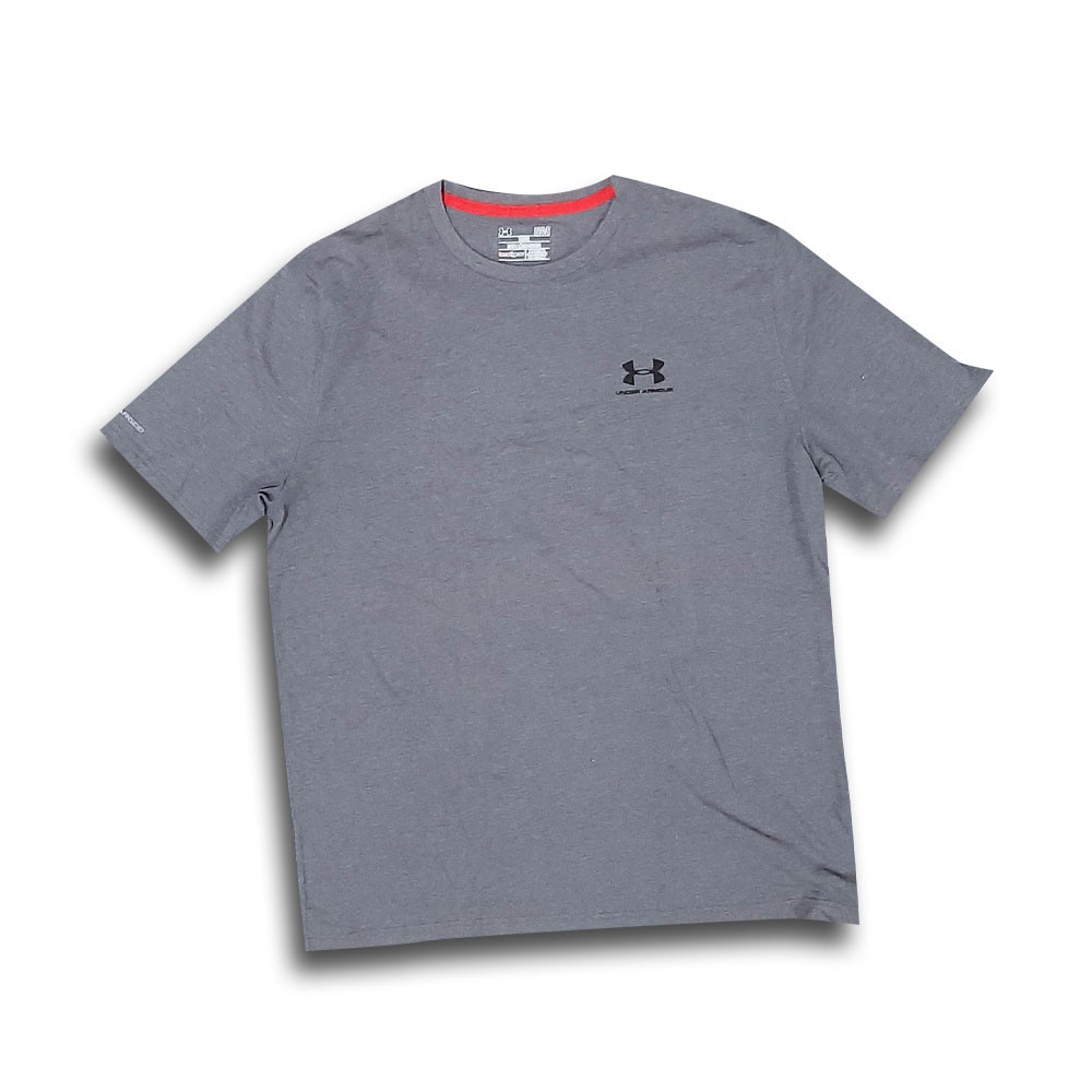 Jersey UA Under Armour Charged Cotton Grey Abu-abu Size L