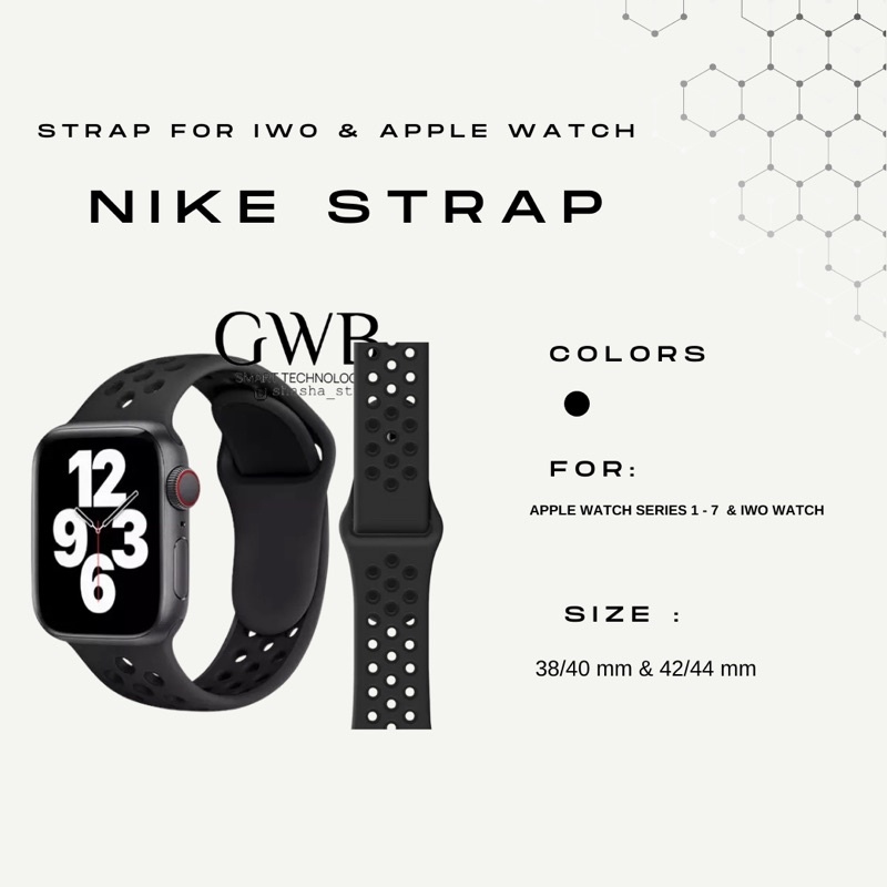 Original STRAP NIKE IWATCH DAN IWO WATCH 38/40 & 42/44 mm ( HANYA STRAP SAJA ) Premium Kekinian