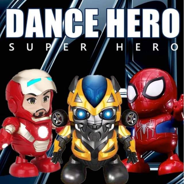 BESSELER!!! MAINAN ROBOT IRON MAN DANCING ROBOT DANCE ROBOT HERO DANCE JUAL ROBOT ANAK BAGUS MURAH