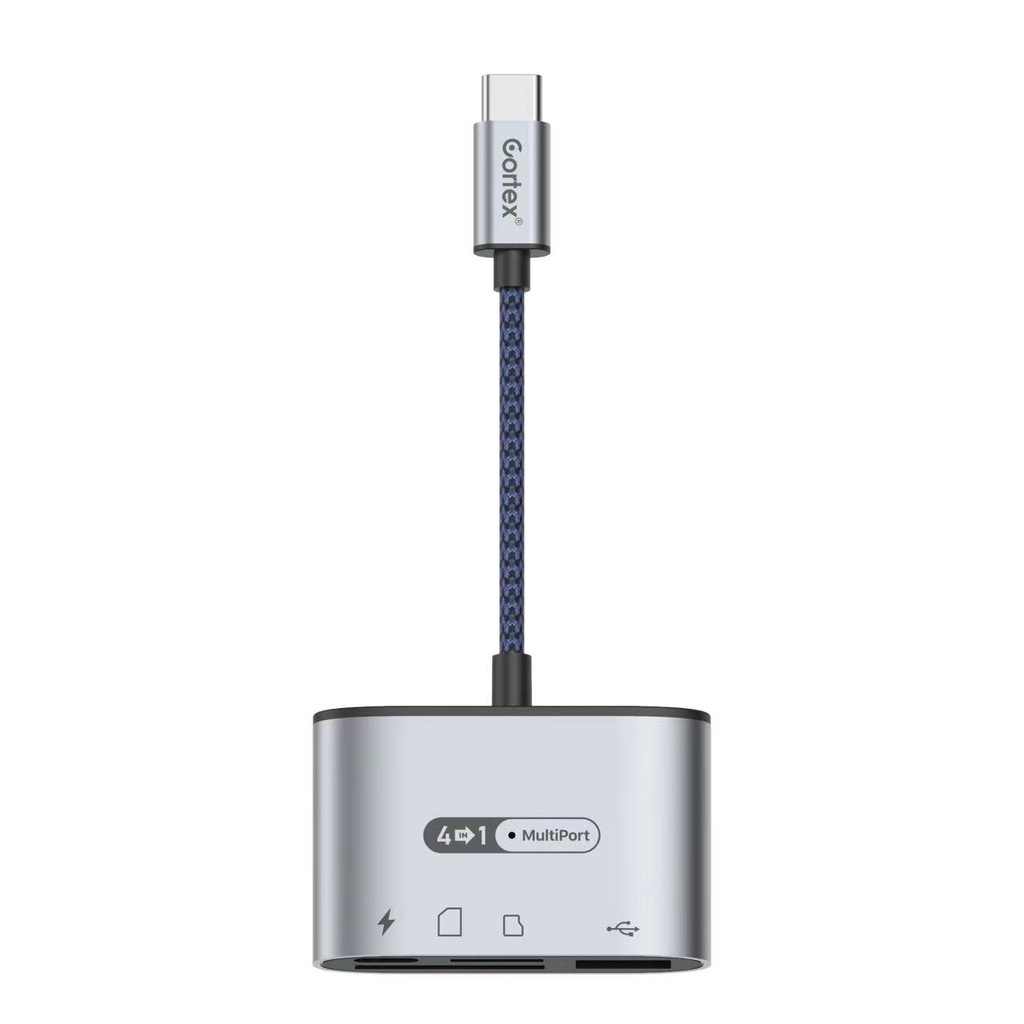 Cortex MH371 MH372 HUB- USB C/Type-C To USB 3.0 + SD/TF Card + 60W Charging 3in1/4in1 Reader Adapter