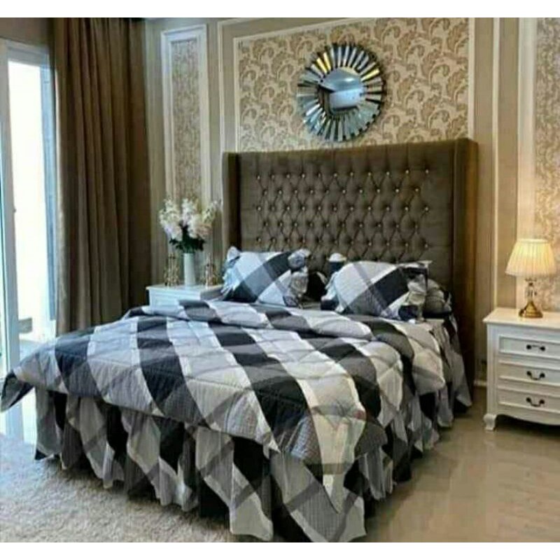 Sprei rumbai set bedcover ukuran 100x200-200x200