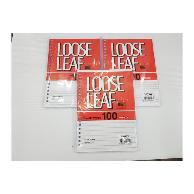 

Sale Loose Leaf Kertas File Binder A5 JOYKO Kecil Isi 100 Lembar
