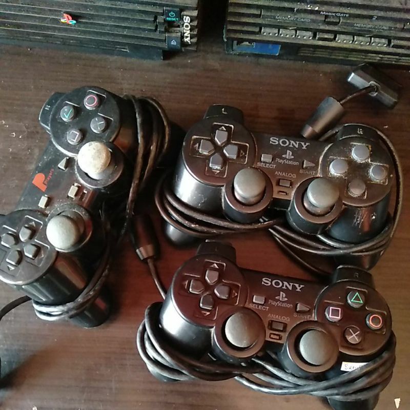 stik anolog / stik standar  PS2/PS1 rusak (untuk kanibalan)