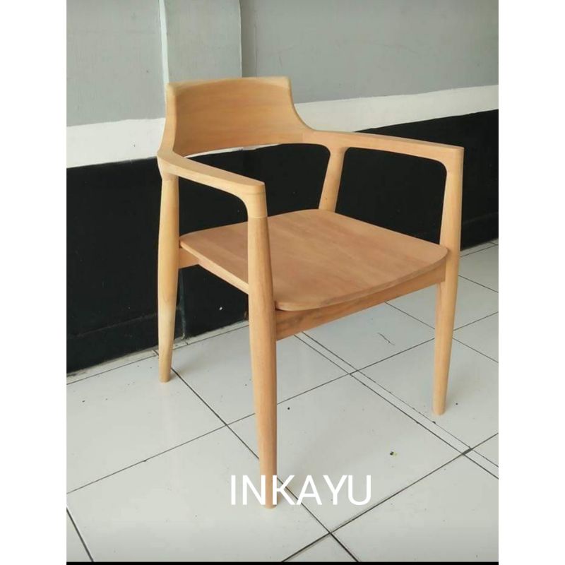 KURSI CAFE KAYU JATI MINIMALIS TIPE JEPANG | KURSI CAFE JEPANG KAYU JATI | KURSI CAFE TIPE KOREA KAY