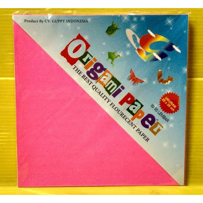 

Guppy Kertas Origami 20 x 20 (Pak Isi 50 Lembar)