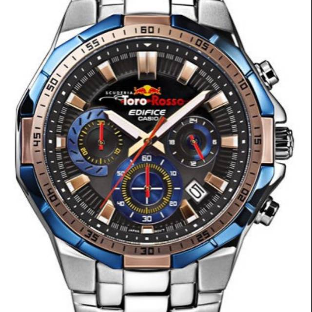 Jam Tangan Pria Casio Edifice EFR-554 Toro Rosso Ori incl box n manual book