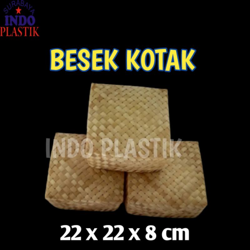 

ISI 10 PCS KOTAK NASI BAMBU 22X22X8 CM BESEK PITI BOX BAMBOO KADO SESERAHAN HAMPER