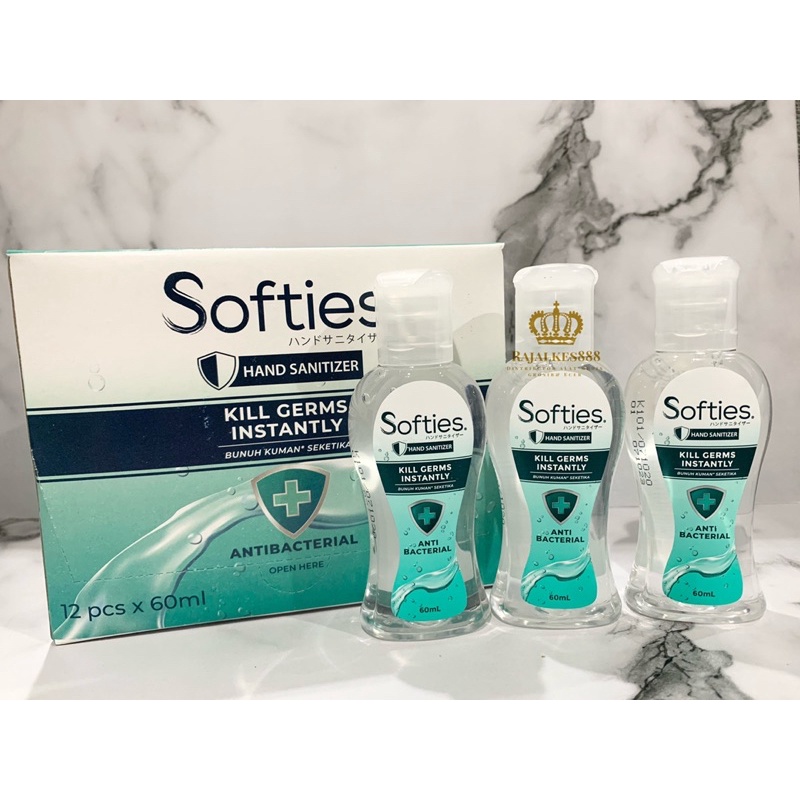 SOFTIES HAND SANITIZER SPRAY/ GEL 60 ml (Alkohol 70%) Original