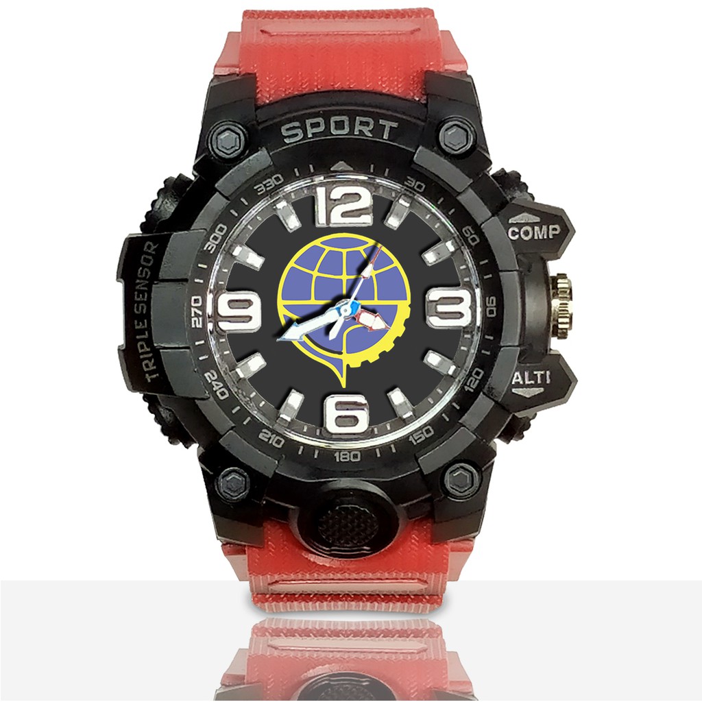 Jam Tangan Custom DISHUB Ruber- Water Resistant