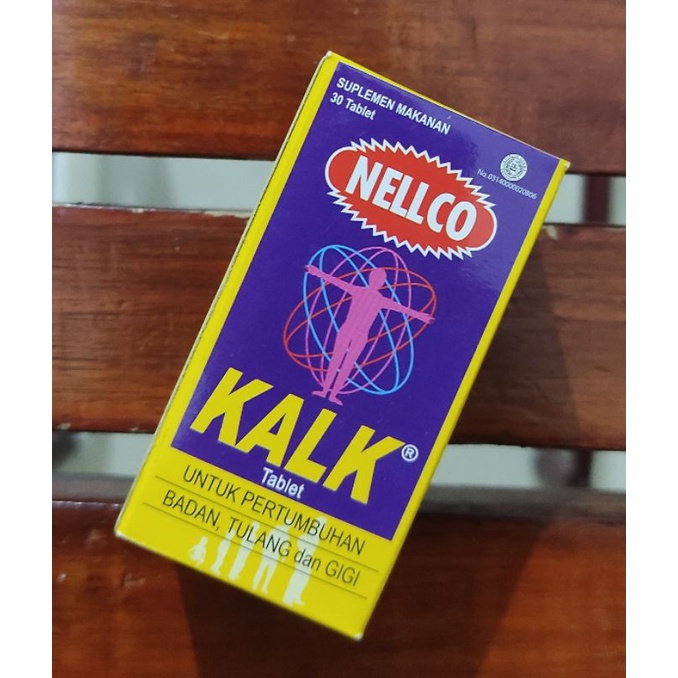 Kalk Nellco 30 Tablet / Vitamin Tulang / Menambah Kalsium