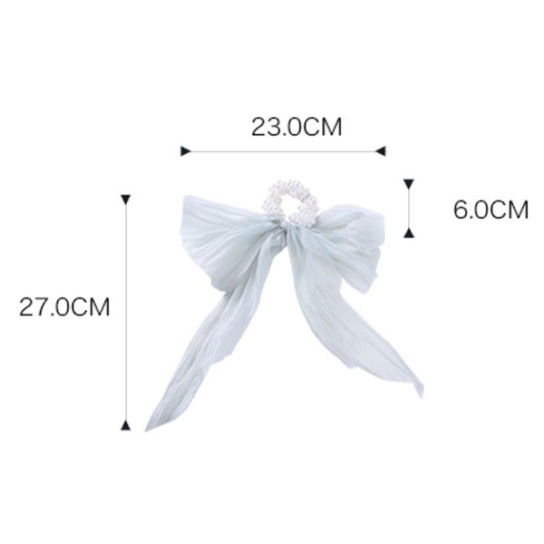 kuncir rambut ikat rambut big bow ribbon hair rope jku041 (4F4)-2