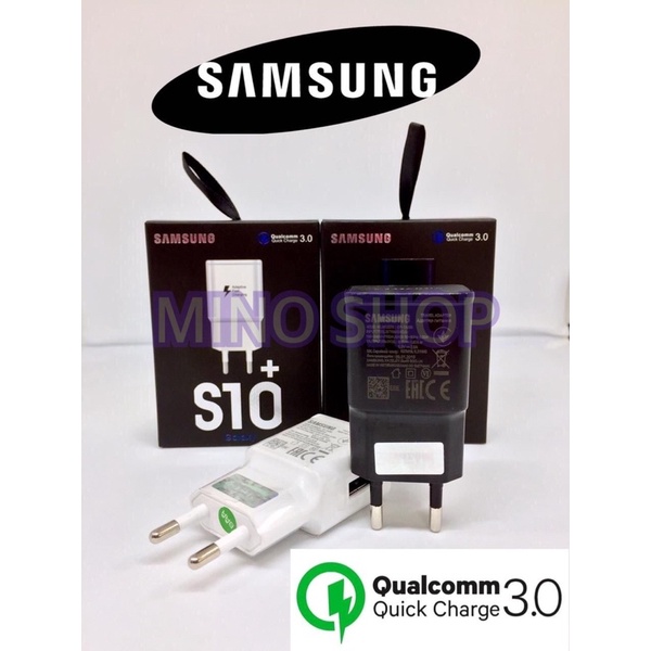 BATOK CHARGER - ADAPTOR CHARGER ORI SAMSUNG S10+ QUALCOM 3.0 FAST CHARGING