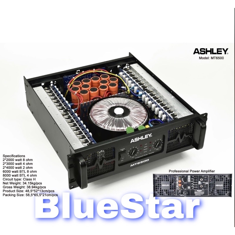 Power Amplifier Ashley MT 6500