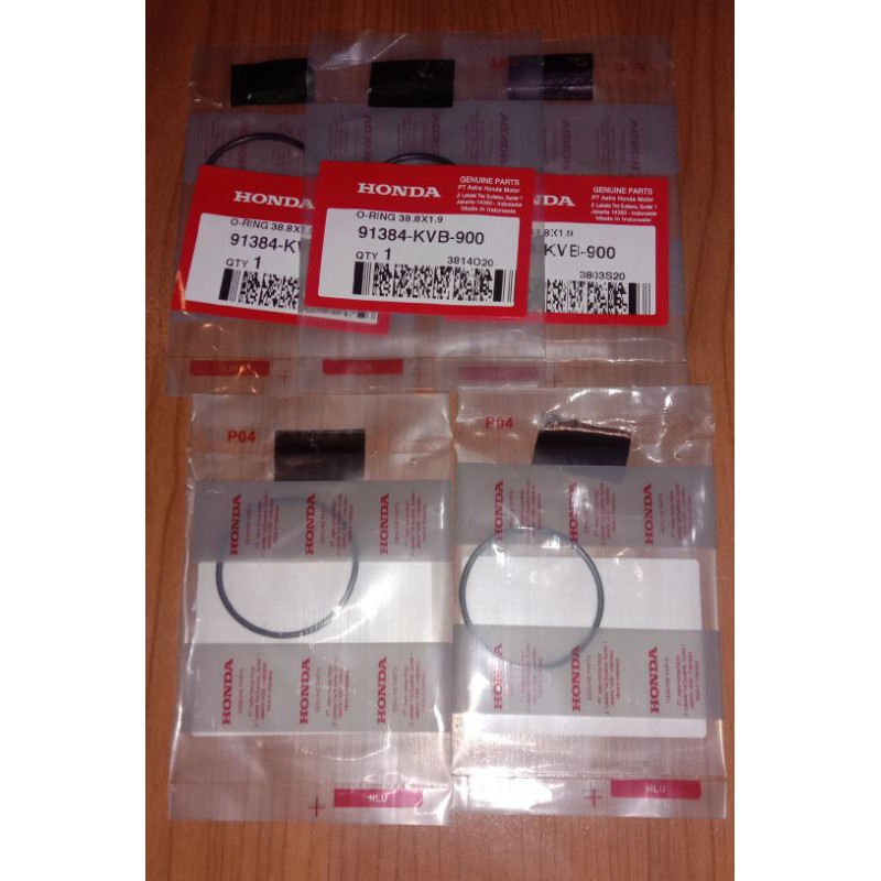 91384-KVB-900 Oring seal ukuran 38.8x1.9
