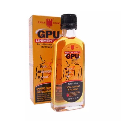 Minyak Urut GPU Sereh 30 / 60 ml - Liniment Oil - Minyak Pijat Gosok