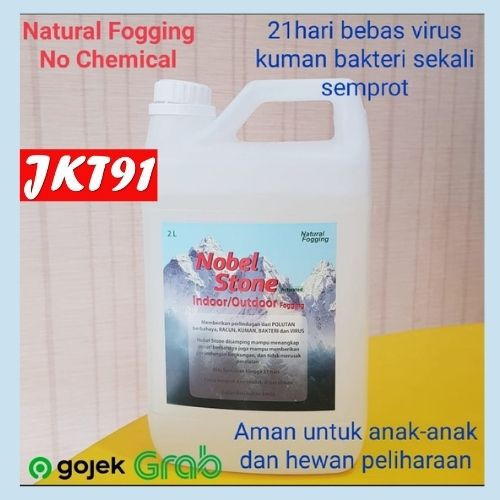 NOBEL STONE Cairan Fogging Disinfektan Anti Basmi Virus Kuman Bakteri Alami Natural Indoor Outdor