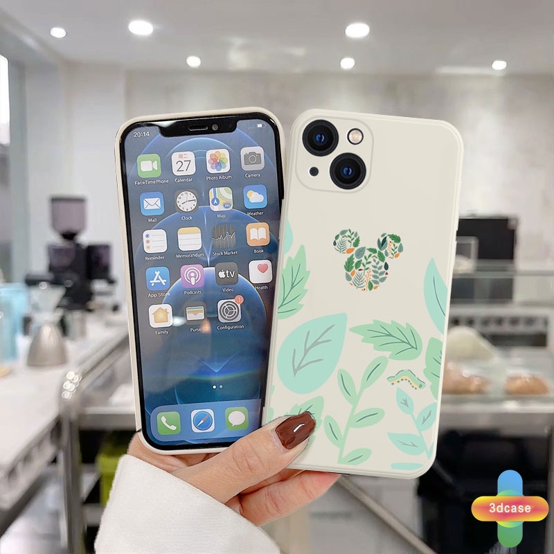 Case Compatible For IPhone 11 12 13 PRO MAX 6 7 6S 8 Plus X XR XS MAX 11 12 13 mini Se 2020 6SPlus 7Plus 6Plus 8Plus XSMAX A54 A15 A16 A9 A5 A7 A5S Y12 Y20 Cute Mickey Minnie Mouse Flower Anti-fall Case