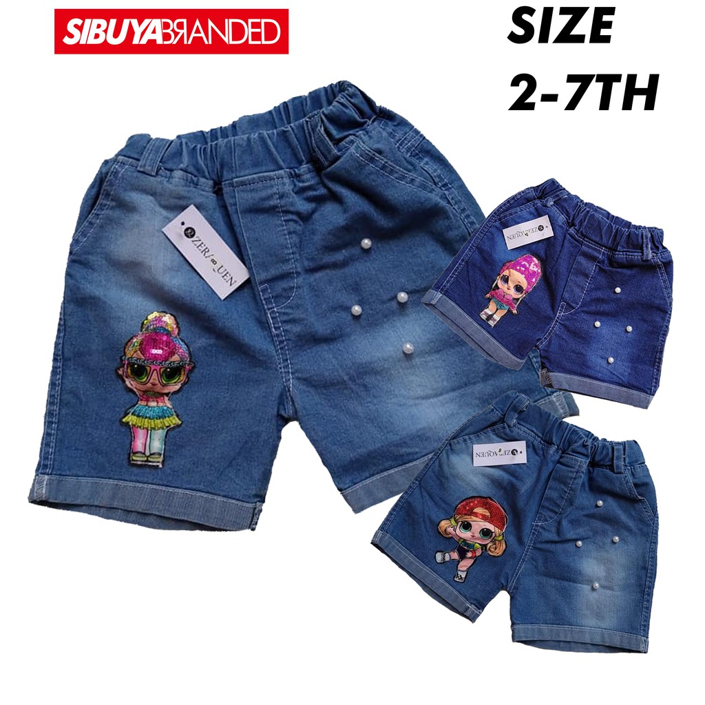  Celana  Jeans  Pendek Anak  LED TERLARIS PROMO Shopee  