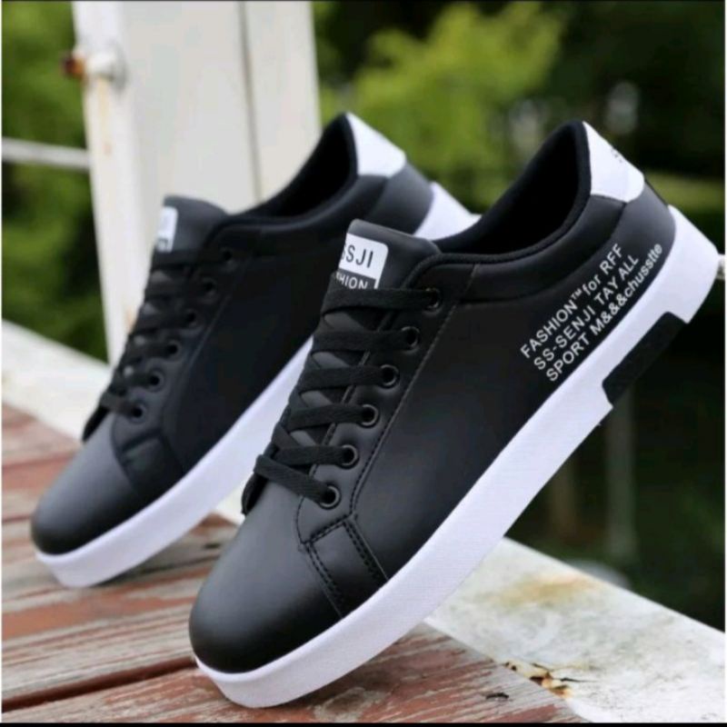 HUMAIRAH_OLDSHOP - SEPATU Sneakers WHITE&amp;BLACK ss.senji sepatu fashion