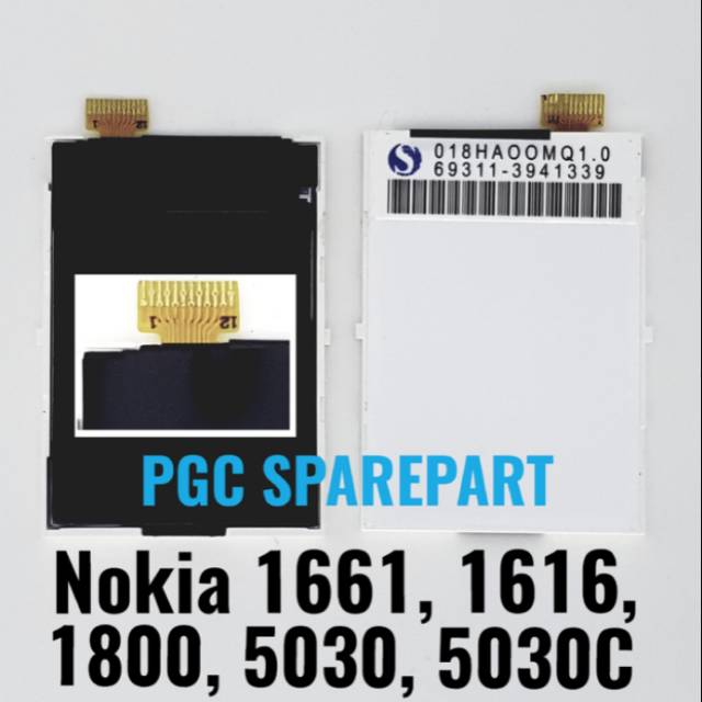 LCD NOKIA 1661 / 1616 / 1800 / 5030 / 5030C