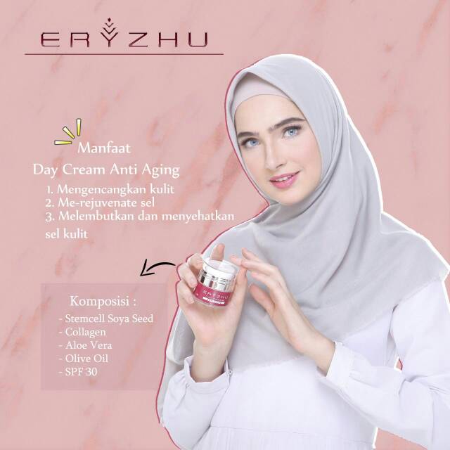 Eryzhu Anti Aging Day Cream untuk mencerahkan kulit dan menyehatkan sel kulit / Eryzhu Skincare