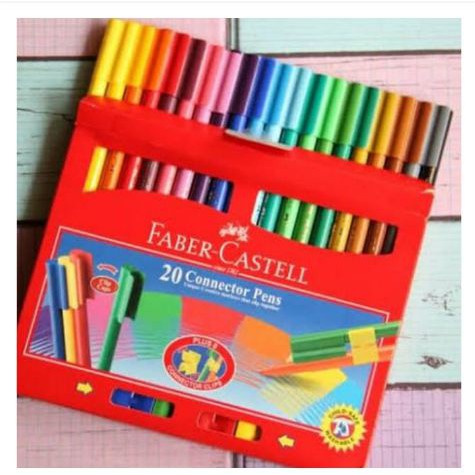 [BERKREASI] -  Faber Castell Connector Pen 20 Warna