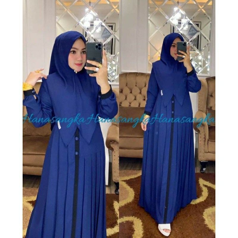 gamis set hanasangka syari