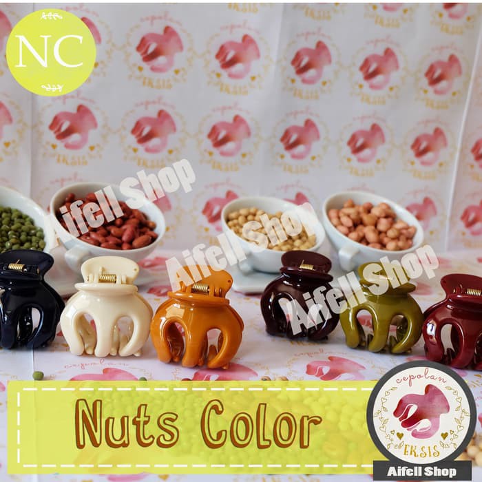 Jeday ORI / Jepit Rambut Eksis Thailand / Murah Jeday jedai Nuts Color