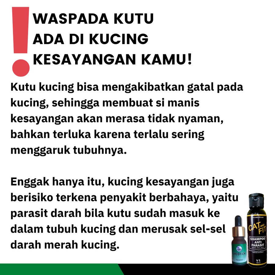 PAKET! shampoo obat kutu kucing Vicotick ampuh basmi kutu loncat, kutu bulu, ketombe pinjal kucing aman untuk kitten