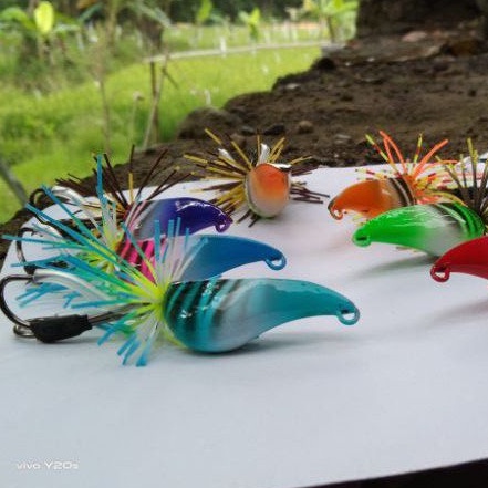 UMPAN PANCING CASTING JUMP FROG CURUT KILLER 6 GR... HANDMADE MURAH