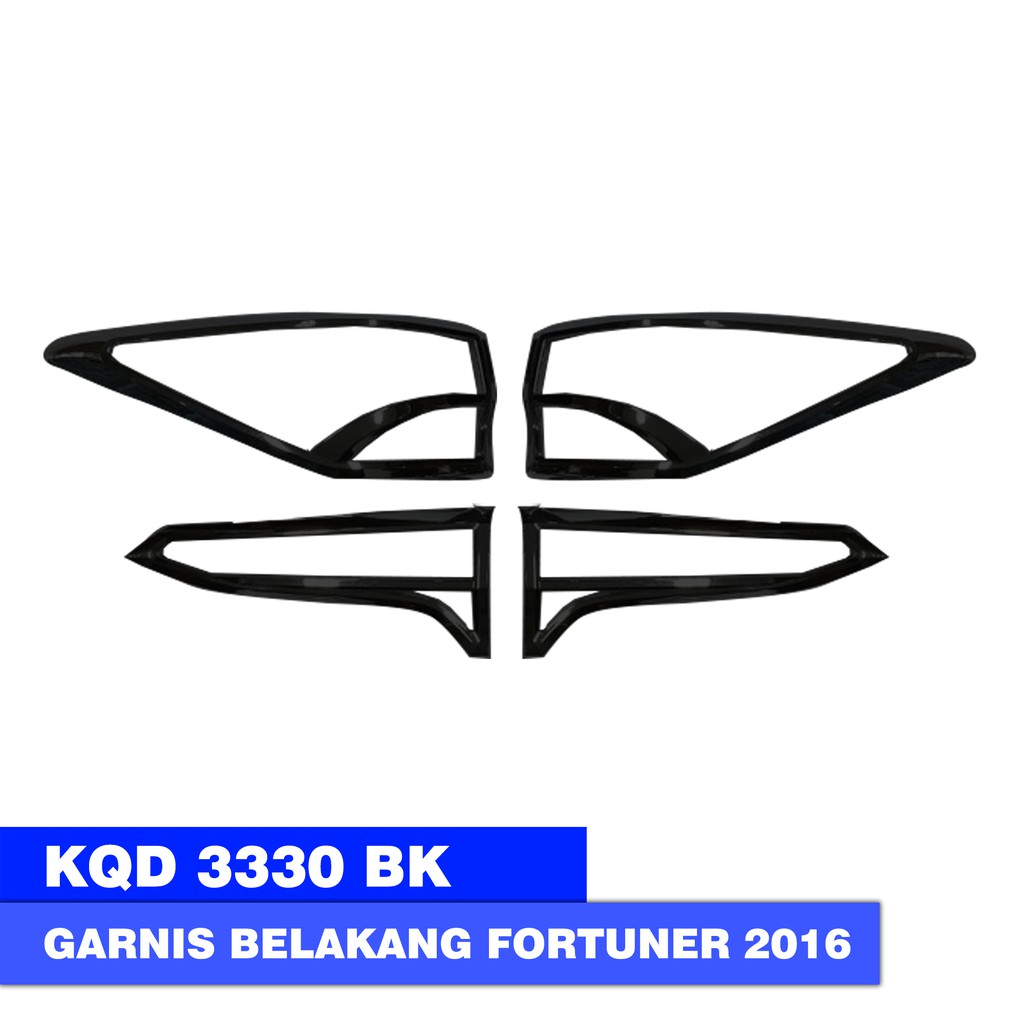 GARNIS LAMPU BELAKANG MOBIL TOYOTA FORTUNER 2016 CHROME LW 3330