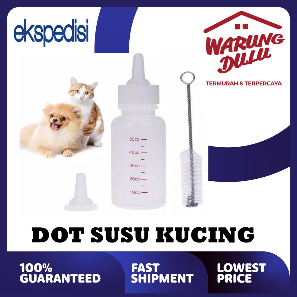 BOTOL Susu Anjing &amp; Kucing Kitten/Kelinci + Dot (EXPEDISI)