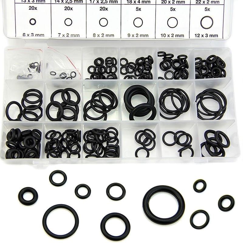 Oring Seal Sil Karet Set Multifungsi Rubber Tightening - 225 PCS