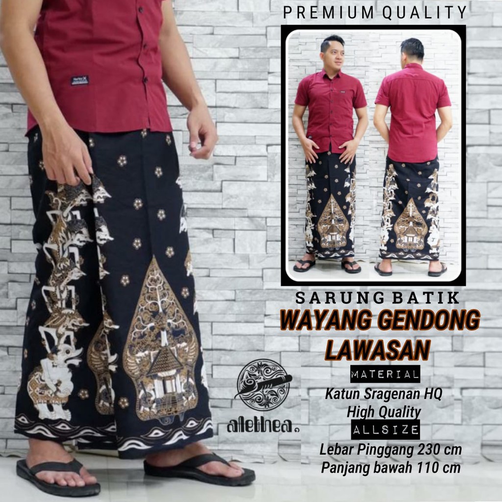 Sarung Batik Wayang Gendong Lawasan Alethea Batiksoloamanah 110.000