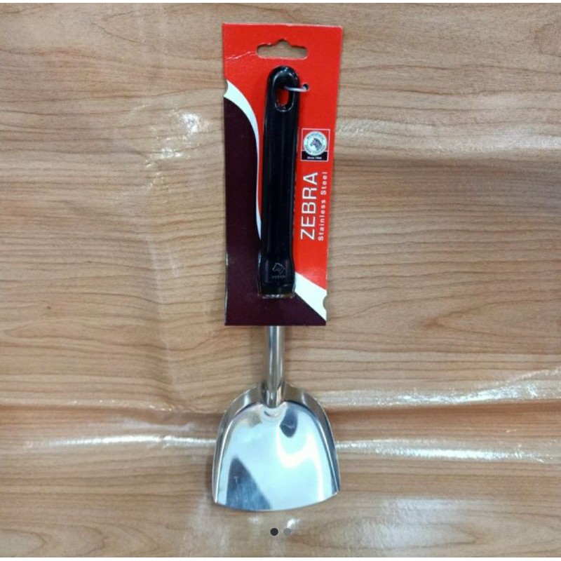 CUCI GUDANG Sendok Sudip Sutil Spatula Goreng Stainless merk ZEBRA (double turun harga)