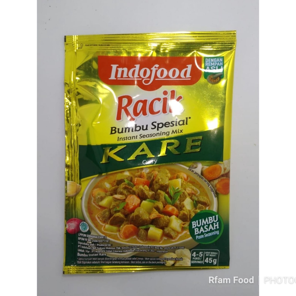 

INDOFOOD RACIK BUMBU SPESIAL KARE SACHET BUMBU BASAH INSTANT SEASONING MIX