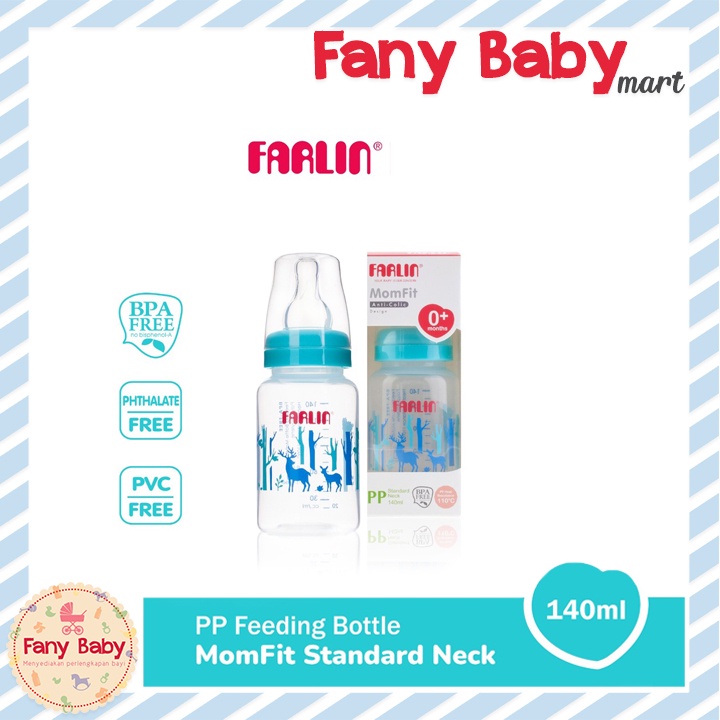 FARLIN MOMFIT PP STANDARD NECK FEEDING BOTTLE 140ML