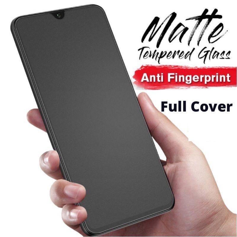 Tempered Glass Matte Full Layar Realme Narzo 50 4G 5G 50A Prime 50i 50i Prime 50 Pro Anti Gores Anti Minyak Tg Kaca 9H Glare Doff Bekas Sidik Jari Fingerprint
