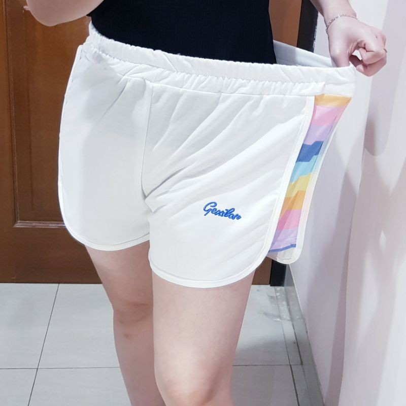 3410 running rainbow short pants