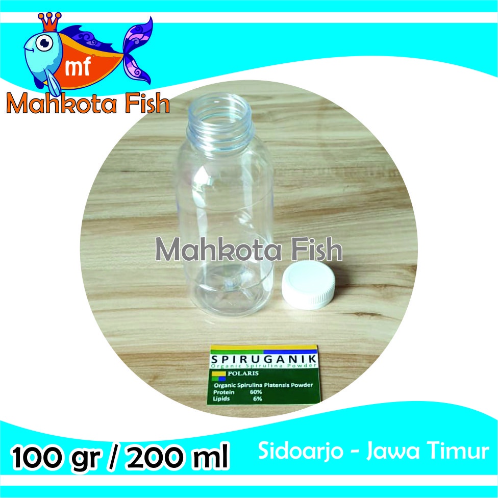 Botol Spirulina | Botol Repack 100 gr / 200 ml Spirulina | Spirulina