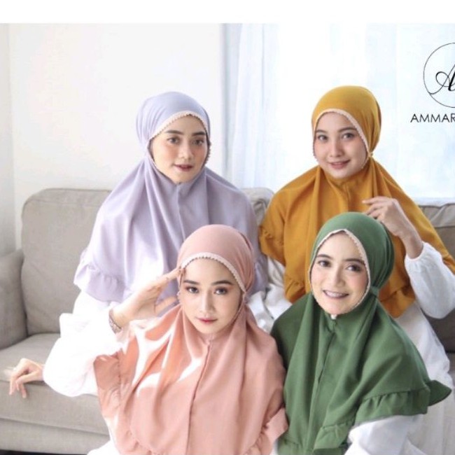 HIJAB BERGO INSTAN TALI REMPEL RENDA / BERGO MARYAM REMPEL RENDA NON PED TALI DIAMOND