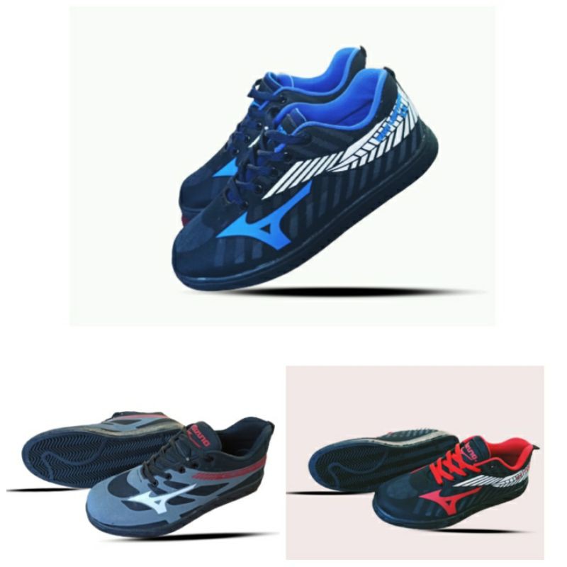  Sepatu  Mizuno  KYT Casual  black drpship D99 Cowok cewek 38 