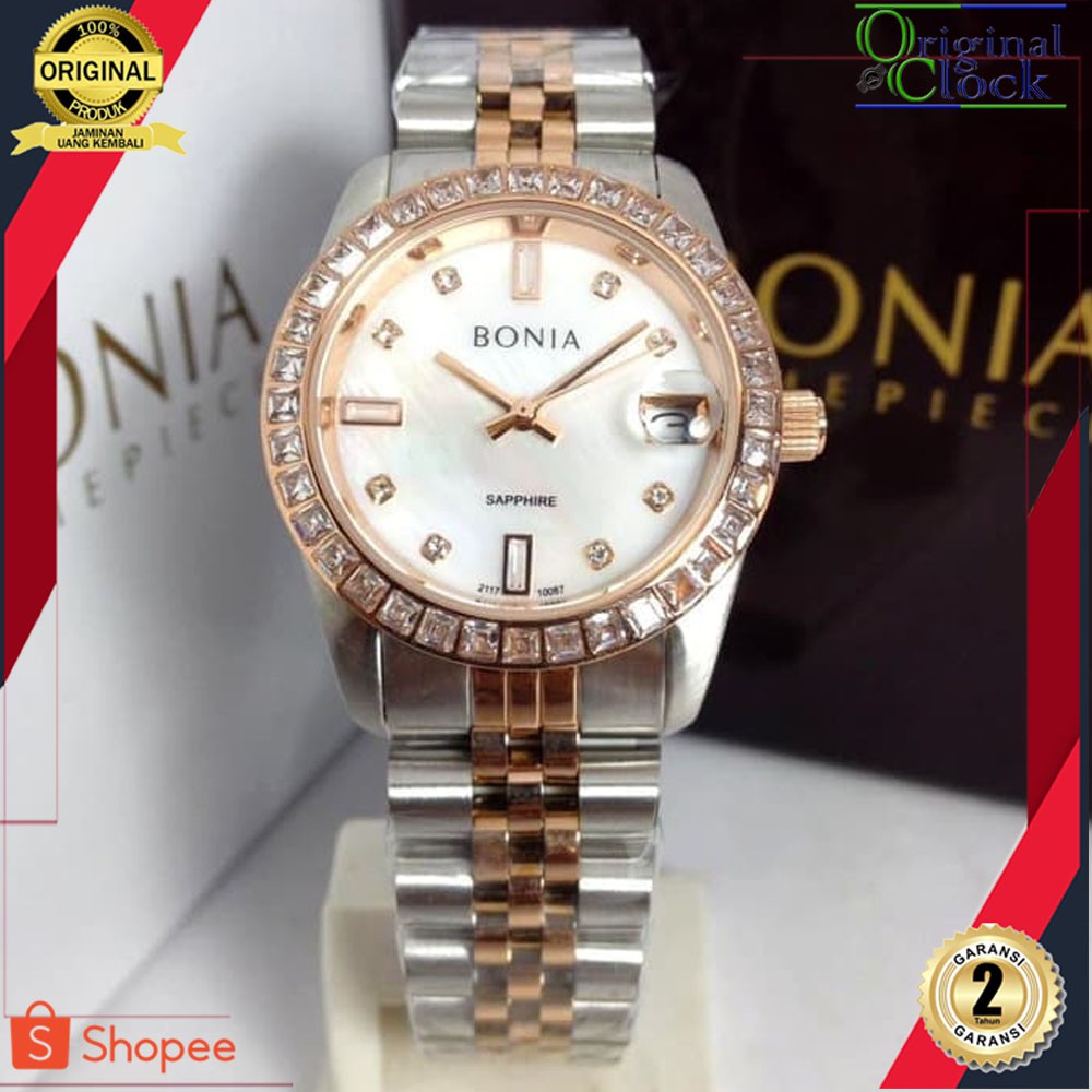 JAM TANGAN PRIA WANITA | RANTAI | KULIT | KARET | MURAH | WANITA BONIA ORIGINAL TESORO 10296 ALL STA