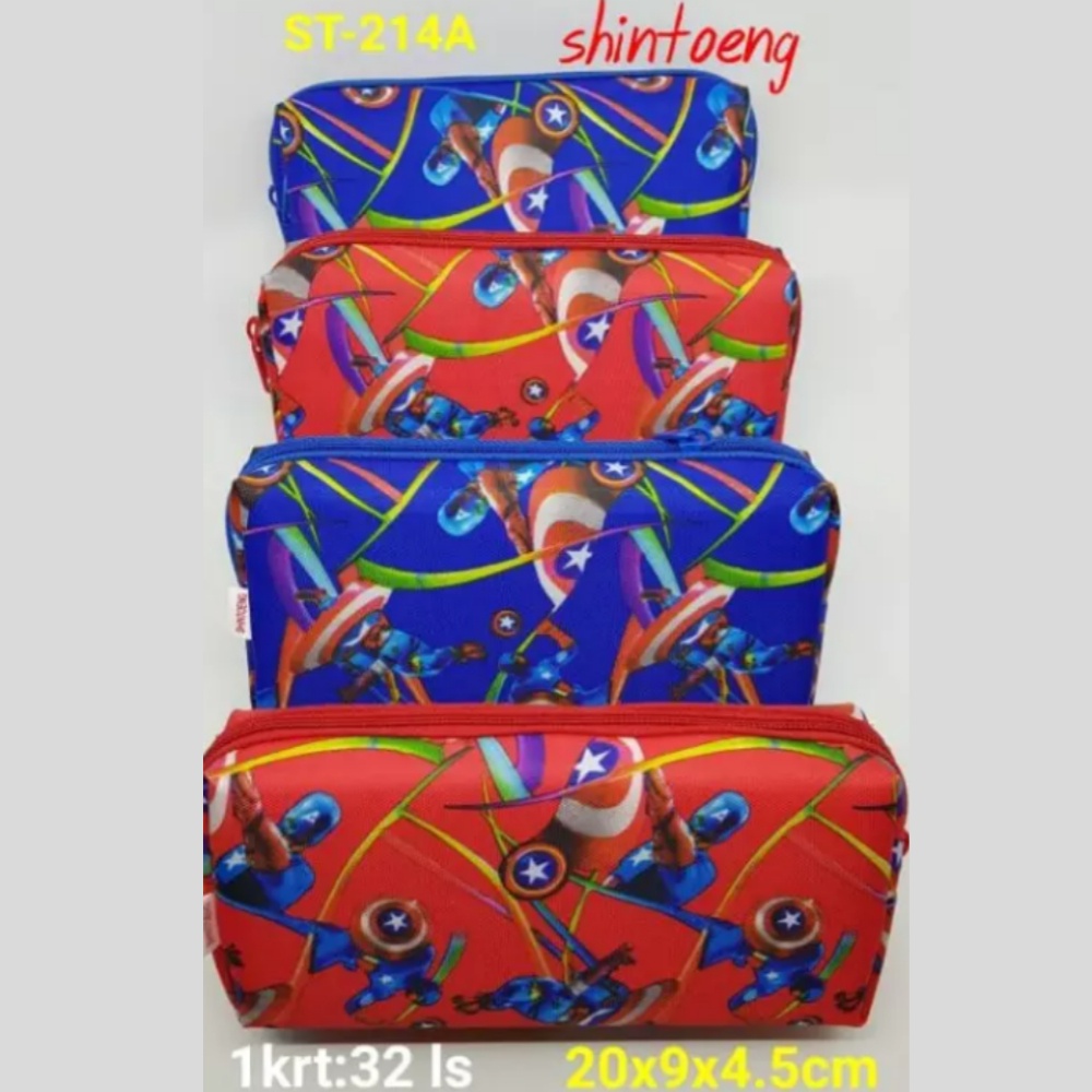 

KOTAK PENSIL / TEMPAT PENSIL / PENCIL CASE SHINTOENG KARAKTER CAPTAIN AMERICA ST214A