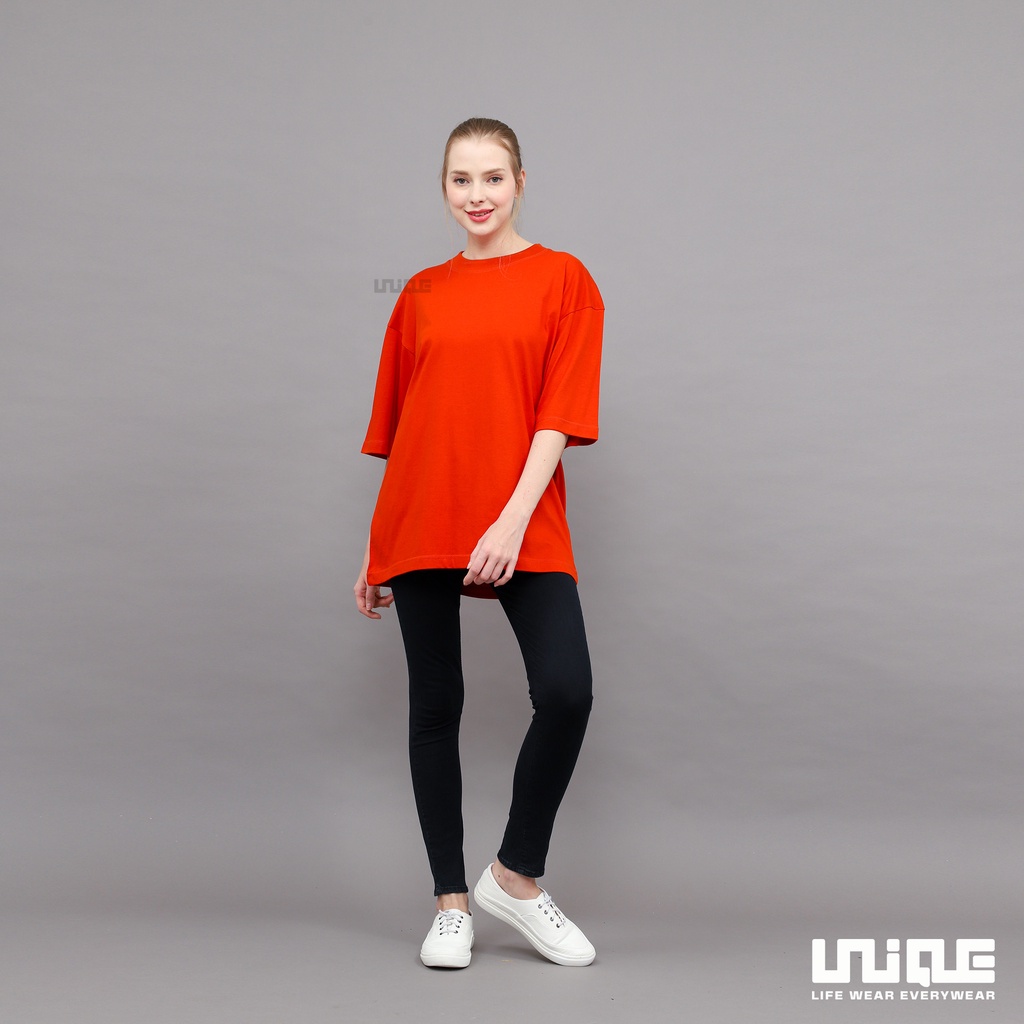 UNIQUE - (Basic Series) Kaos Polos Oversize Basic Red Brick