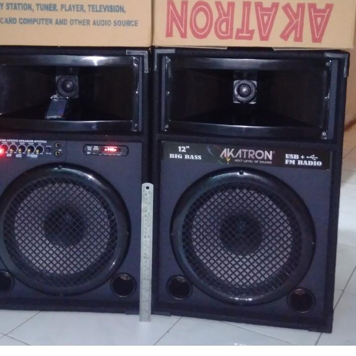 T-EJI) ✔) SPEAKER AKTIF BLUETOOTH 12 IN subwoofer AKATRON 12 inch maestro jazz akatron dapat 2 box ✮