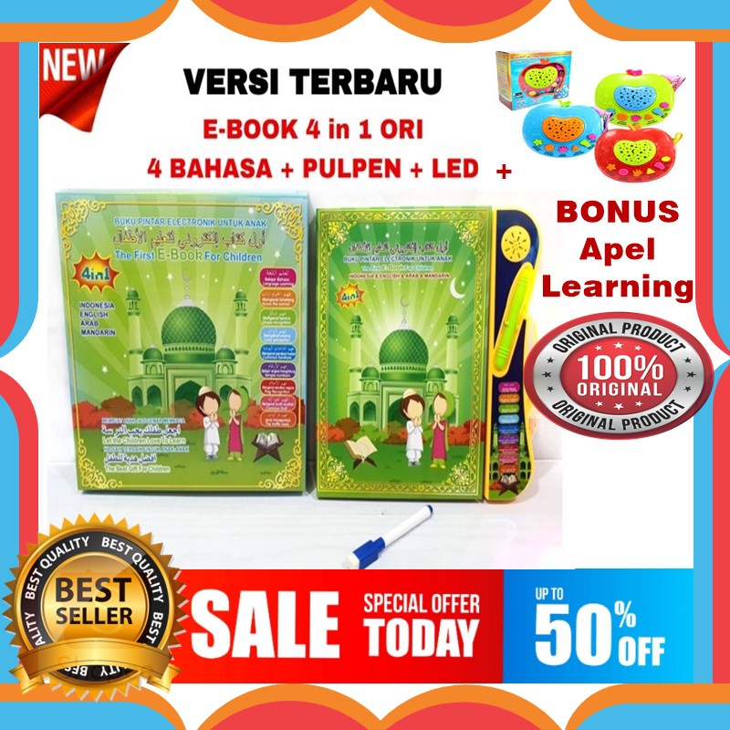Promo Murah Mainan Anak Muslim Education E-book Free Bonus Apel Learning Mainan Anak Muslim Edukasi-0