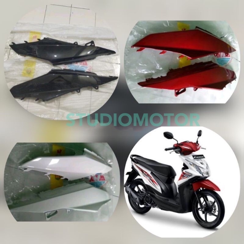 COVER KAP BODY BEAT FI / ESP HITAM BLACK MERAH RED PUTIH WHITE KIRI KANAN